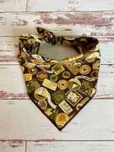 Camper Badges tie on Dog Bandana