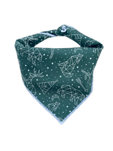 Adventure Nights Green Tie on Dog Bandana