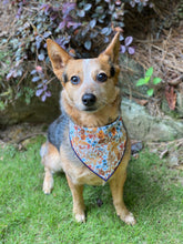 Tie On Fall Floral Dog Bandana