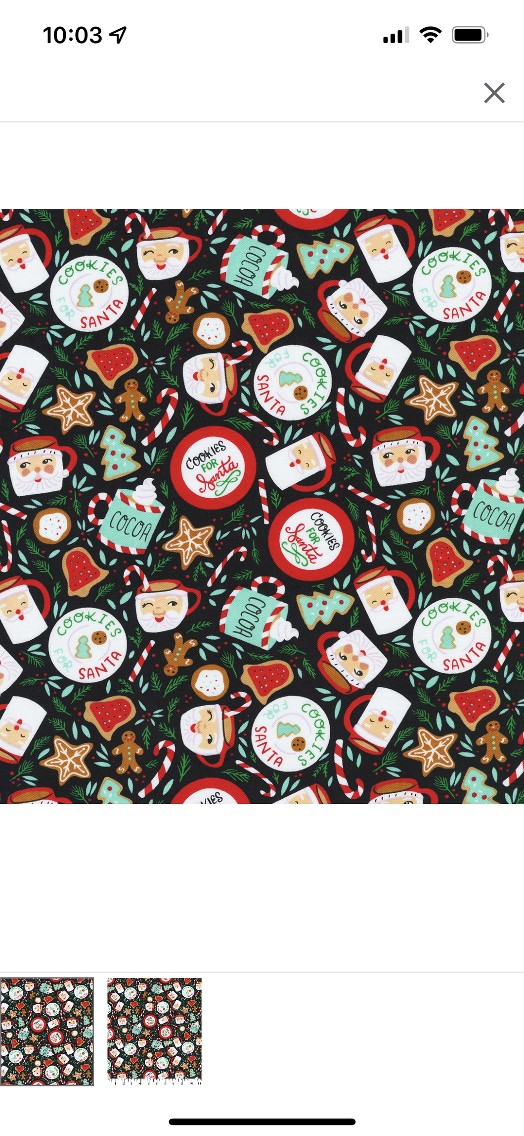 Tie On Holiday Santa Cookies Dog Bandana