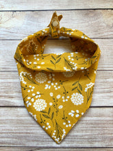 Tie On Fall Marigold Dog Bandana