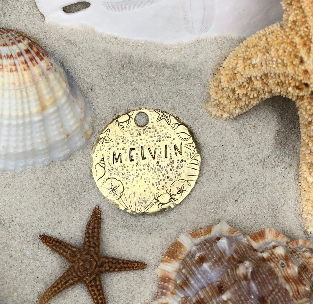Beach Vibes Dog Tag