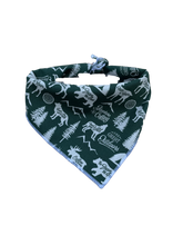 Adventure Seeker Green Tie on Dog Bandana