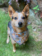 Tie On Fall Floral Dog Bandana