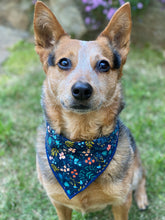 Tie on Wildwood Navy Dog Bandana