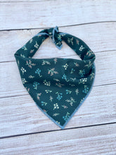 Green Botanicals Tie on Dog Bandana
