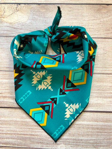 Tie On Aztec Dog Bandana