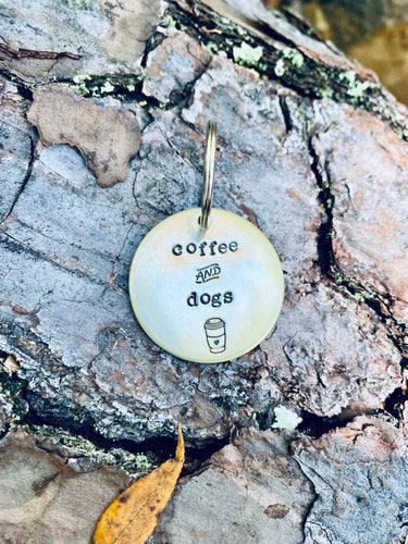 Coffee and Dogs keychain